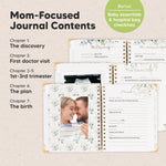 Pregnancy Journal for First Time Moms Gifts - 90 Pages Hardcover (Alpine) | Pregnancy Memory Book, Beautiful & Cute Baby Book Keepsake, Ultrasound Baby Scrapbook, Mom To Be Gift