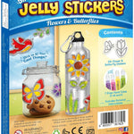 Imagimake DIY Jelly Stickers - Flowers & Butterflies, 10 Stickers, Art Kit | Paint, Peel & Stick Painting Activity for Kids, Birthday Gift for Boys & Girls Ages 3,4,5,6,7 Years Old