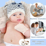 Newborn Baby Muslin Mittens 0-6 Months No Scratch Elastic Wrist Soft Breathable Gloves Bulk Cotton for Infant