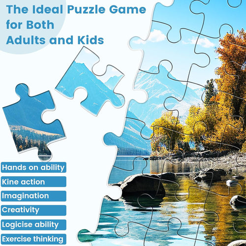 VOLUVOLU 500 Piece Puzzle for Adults, Jigsaw Puzzle,Glacier Park Jigsaw Puzzles 500 Pieces Birthday Party for Family Adults Funny Puzzle