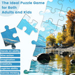 VOLUVOLU 500 Piece Puzzle for Adults, Jigsaw Puzzle,Glacier Park Jigsaw Puzzles 500 Pieces Birthday Party for Family Adults Funny Puzzle