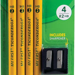 Ticonderoga My First Wood-Cased Pencils, Pre-Sharpened, 2 HB, Yellow, 12 Count