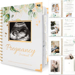 Pregnancy Journal for First Time Moms Gifts - 90 Pages Hardcover (Alpine) | Pregnancy Memory Book, Beautiful & Cute Baby Book Keepsake, Ultrasound Baby Scrapbook, Mom To Be Gift
