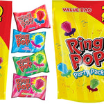 Ring Pop Lollipops - Bulk Candy Individually Wrapped Suckers Variety | Party Pack- 20 Count w/Assorted Flavors - Hard Candy for Party Favors, Kids & Goodie Bag Stuffers 0.63 Pounds