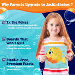 jackinthebox Poke Art Ocean Craft Kit for Kids, Boys & Girls Toys, Ages 4-8 | 1200 fabric pieces, travel arts activities & birthday gifts, mess-free toddler, age 4 5 6 7 8 9 year old, flower pressing