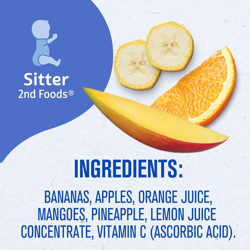Gerber Stage 2 Super Blend Baby Food Variety Pack, 4 Oz, 32 Pack | Stage 2 super blend baby food variety pack; 32 x 4 oz tubs