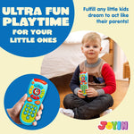 JOYIN Baby Learning Phone and Remote Toy for Toddler, Fun Smartphone Toys with Music for Infants, Boys or Girls, Holiday Stocking Stuffers, Kids Birthday Gift