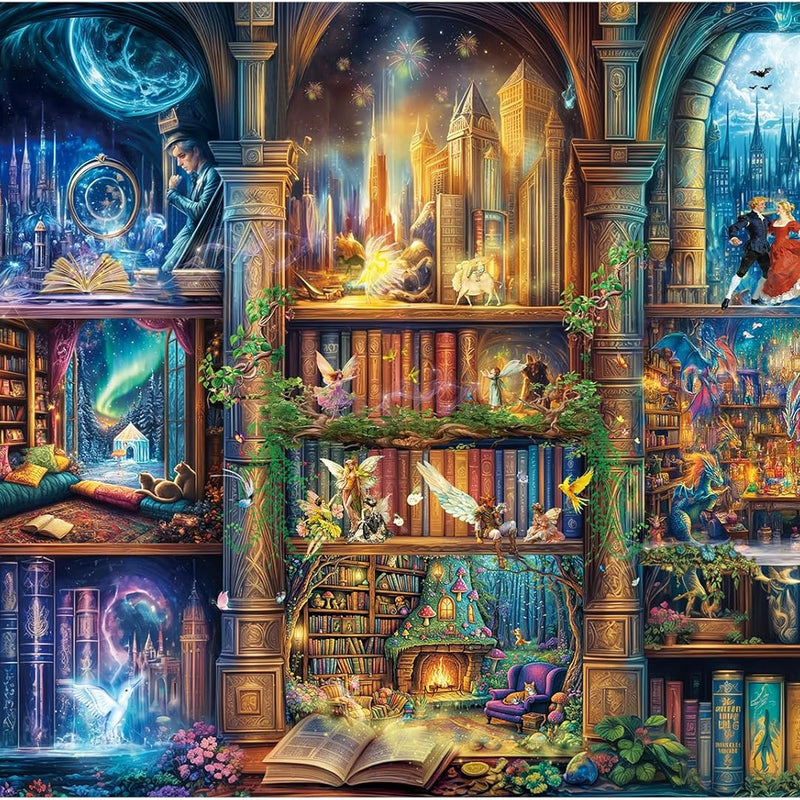 Puzzles for Adults 1000 Pieces, Romantic Street Scene Jigsaw Puzzle with 1:1 HD Poster, Perfect Interlocking No Dust, Stress Relief Ideal Gift for Family Games