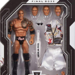 Mattel WWE Ultimate Edition Action Figure & Accessories Set, The Rock Final Boss 6-inch Collectible with Swappable Heads & Hands, 30 Articulation Points