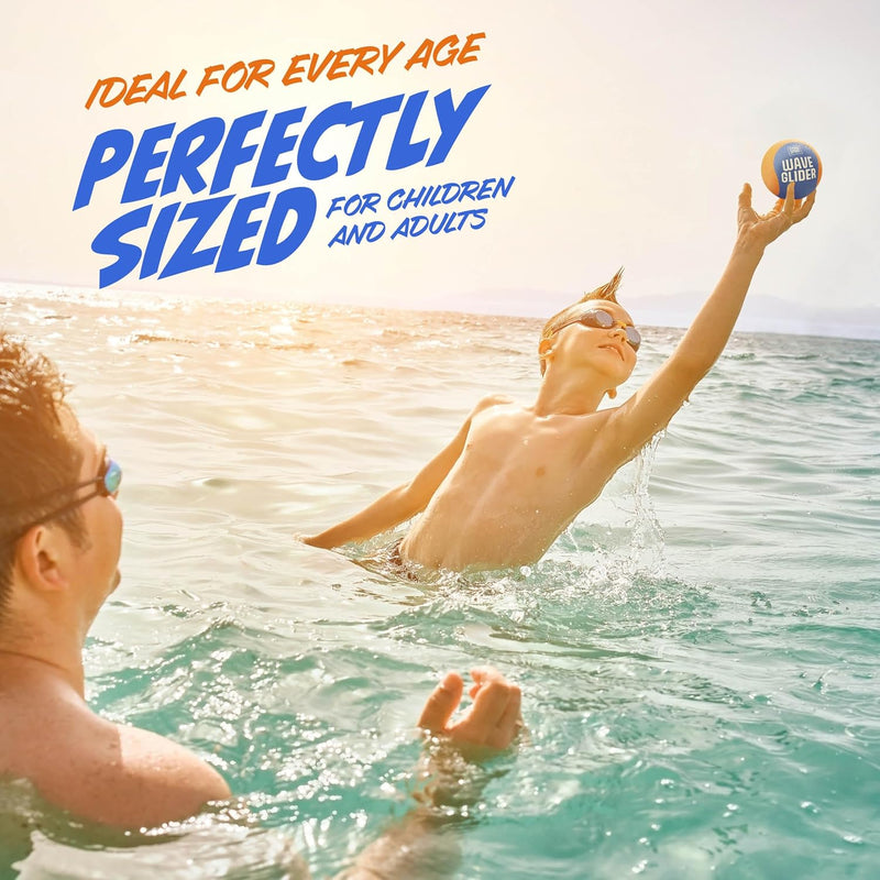 HydroSport Skipping Water Balls - Pool Ball - Beach Toys for Kids Ages 8-12 - Lake Skip, Skee, Fly Swimming Game Adults, Boys, Teens, & Family - Water Toy for Kid - Cool Fun Summer
