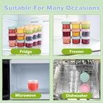 RowinsyDD 5 Pack Baby Food Containers, 4 oz Glass Baby Food Jars with Lids | Baby Food Storage Containers Small Baby Food Jars Glass with Lids Baby Food Containers for Freezer Microwave Safe BPA Free