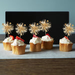 30Pcs Foil Firework Cupcake Toppers: Premium Decorations for Birthdays, Parties & Desserts