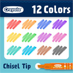 Crayola Take Note Dry Erase Markers for School (12ct) Teacher Classroom Supplies, Chisel Tip Whiteboard Markers, Must Haves