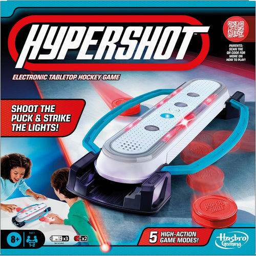 Hasbro Gaming Hypershot Electronic Tabletop Hockey Game | Ages 8+ | 5 Games in 1 | Music, Lights, and Sounds