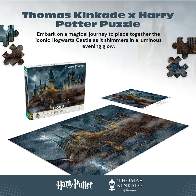 Ceaco Thomas Kinkade Harry Potter Hogwarts Castle 1500 Piece Jigsaw Puzzle
