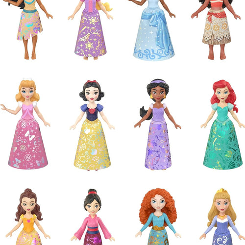 Mattel Disney Princess Toys, Ultimate Princess Pack with 12 Small Posable Dolls in Signature Outfits, Collectibles Inspired by Disney Movies (Amazon Exclusive)