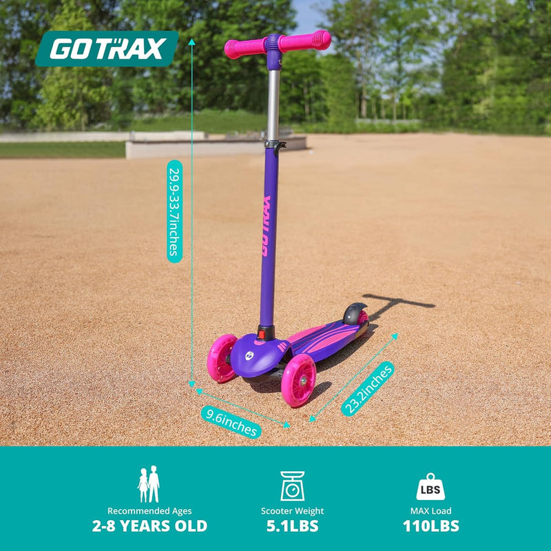 Gotrax KS1 Kids Kick Scooter with LED Lighted Wheels and Adjustable Handlebars
