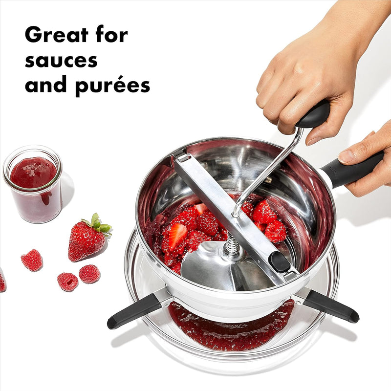 OXO Good Grips Stainless Steel Food Mill For Purees,Silver