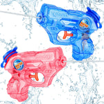 Mini Water Gun for Kids Toddler, 2 Pack Squirt Blasters Water Guns Toys | Small Soaker Pistol Super Squirts with Trigger for Boys Girls Summer Swimming Bath Pool Beach Outdoor Party Games Gift Toys