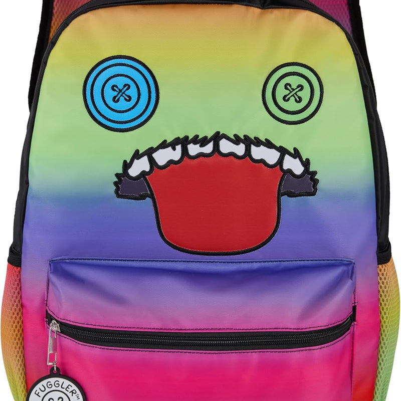 AI ACCESSORY INNOVATIONS K-Pop Demon Hunters Huntrix 16” Backpack for Girls, Featuring Rumi, Zoey, Mira, Rubber Molded Bag Charm, Huntrix
