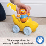 Ms. Rachel Herbie's 1-2-3 Roll! Toy Car with Click-in Figure & Pull Back Action, for Toddlers 1-3Y+