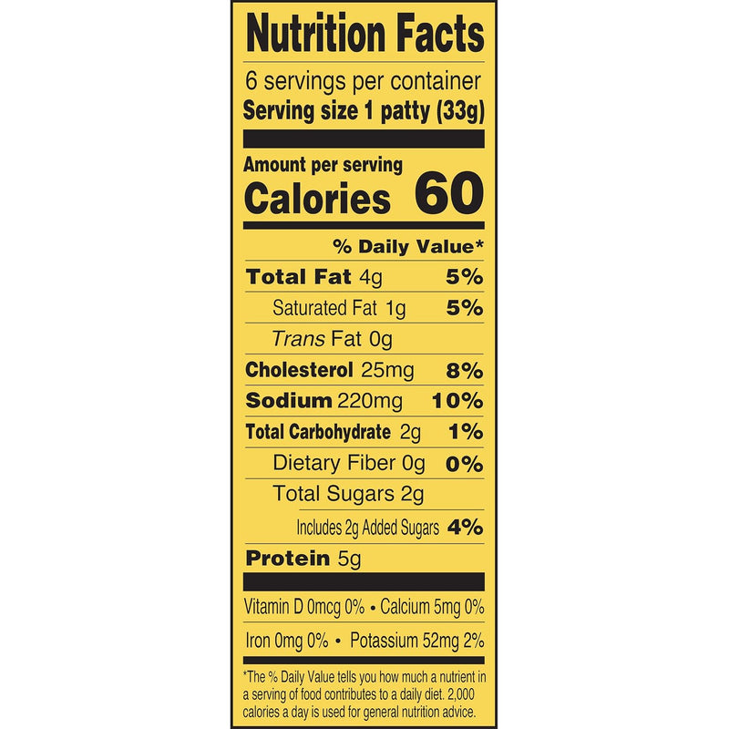 APPLEGATE NATURALS Chicken & Maple Breakfast Sausage Patties, 7oz | No Antibiotics Ever, Certified Gluten-Free, Fully Cooked, Frozen, Ready for busy mornings