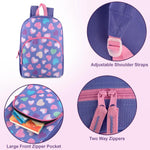 Trail maker 15 Inch Kids Backpacks for Boys & Girls | Preschool, Kindergarten, Elementary School Backpacks with Adjustable, Padded Straps (Happy Hearts)