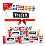 That's it. Mini Fruit Bars (Variety 35 Pack) No Sugar Plant-Based, Vegan & Gluten Free, Breakfast Bar, Paleo, for Children, Non GMO, Fiber (7 Blueberry, 7 Cherry, 7 Fig, 7 Mango, 7 Strawberry)