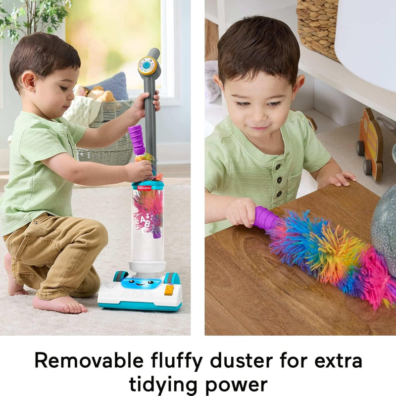 Fisher-Price Laugh & Learn 2-in-1 Vacuum with Lights, Sounds & Learning for Toddlers 2+ Years