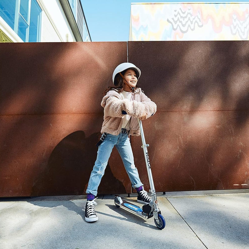 Razor A Kick Scooter for Kids - Lightweight, Foldable, Aluminum Frame, Adjustable Handlebars, and Rear-Fender Brake