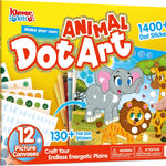 Klever Kits Dot Art Kit for Kids, No Mess Sticker for Kids 3-7, Craft Kits, DIY Creative Activity, Travel Toy, Birthday Presents for Boys Girls (Unicorns & Princess)