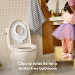 Frida Baby Drop Down Potty Training Seat for Toddlers & Kids, Easy to Clean | Attaches Securely to Adult Toilet, Flips Up or Down for Kid Ready Access, Stable & Easy to Clean