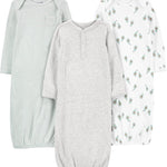 Simple Joys by Carter's Baby 3-pack Neutral Cotton Sleeper Gown