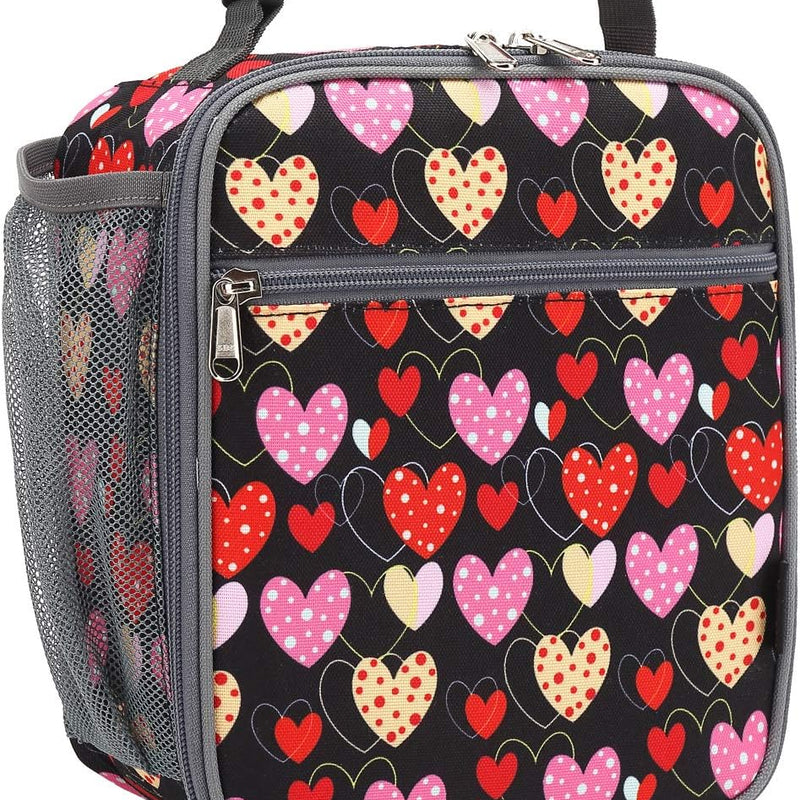 FlowFly Kids Lunch box Insulated Soft Bag Mini Cooler Back to School Thermal Meal Tote Kit for Girls, Boys, Unicorn