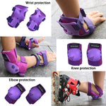 BOSONER Kids/Youth Knee Pads Elbow Pads Wrist Guards Set - Protective Gear for Roller Skates, Cycling, and Scooter Riding