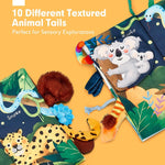 Hahaland Baby 0-6 Months Touch Feel Book, Sensory Toy for Tummy Time, Travel and Gifts for Boys and Girls