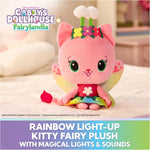 Gabby’s Dollhouse Fairylandia Official Rainbow Light-Up Kitty Fairy Plush, Cat Stuffed Animal, Sensory Toys for Ages 3 & Up