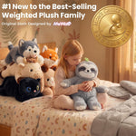 Mewaii 4 Lbs Weighted Stuffed Animals with Heating Pad- Heavy Belly & Limbs, 20" Sloth Heated Plush for a Realistic Hug, Super Soft Fluffy Plush Toy for Kids
