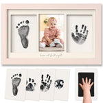 Inkless Hand and Footprint Kit, Boy Girl Newborn Keepsake (Alpine White) | No Mess Ink Pad for Baby Handprint, Clean Touch Paw Print Kit for Dog Picture Frame, Personalized Baby Christmas Shower Gifts