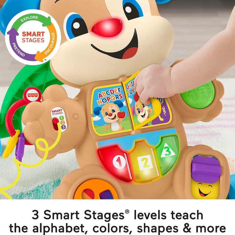 Fisher-Price Baby Toy Laugh & Learn Smart Stages Puppy Walker with Educational Music Lights & Activities for Infants Ages 6+ Months