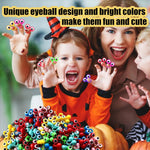 100 PCS Wiggly Eyeball Finger Puppets Toy Set - Non-Toxic Plastic Eye On Rings for Kids' Party Favors, Classroom Rewards, and Creative Learning Fun.