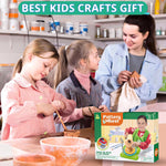 Aujazyble Pottery Wheel for Kids - Complete Pottery Painting Crafts Kit Toy | Arts and Crafts for Kids Ages 8-12 with 3 Pack Clay Art Supplies Toys for Girls Boy Birthday Gift for 6 7 8 9 10 11 12+