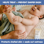 Tubby Todd Sweet Cheeks Diaper Paste, Diaper Rash Cream | 14% Zinc Oxide, Hypoallergenic, For Soothing and Protecting Sensitive Skin, 7.9 oz, 2 Pack, Fragrance Free