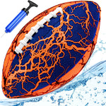 Jasonwell Waterproof Football Pool Toys - Strong Grip Soft Football for All-Weather Play Pool Games Beach Toys Water Footballs Outdoor Sports Toy Christmas Birthday Gifts for Kids Boys Teens Adults