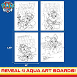 Paw Patrol Aqua Art, Color 4 Reusable Aqua Art Pages with a Water Pen, Reusable No-Mess Toddler Activities, Water Reveal Activity Book, Paw Patrol Toy, Toddler Travel Activities, Kids Travel Toys