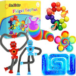 6Pack Sensory Autism Toys for Tollder Kids, Airplane Travel Road Trip Restaurant Toy for Age 3-5 5-7 Fidget Classroom Must Have Treasure Prize Autistic ADHD Easter Basket Stuffers Gifts