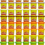 Play-Doh bulk pack of 48 cans, 6 sets of 8 colors, 3oz modeling compound for back to school, classroom, and preschool toys