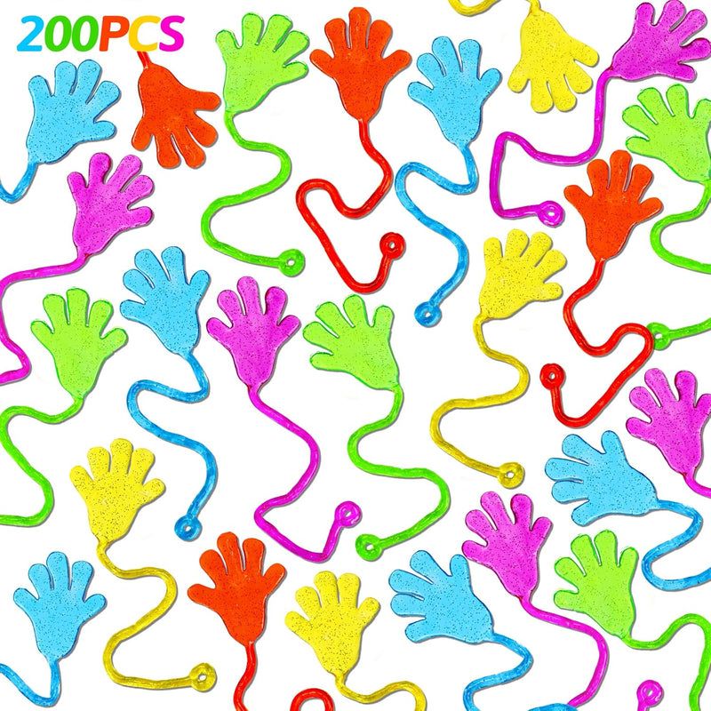 100PCS Glitter Slap Hands for Kids 4-8 Party Favors Goodie Bag Stuffers Classroom Prizes Bulk Mini Treats