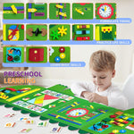 Montessori Busy Board for Toddlers 3-5: Sensory Wall Activity Center for Fine Motor & Cognitive Development
