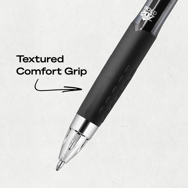 uniball™ 207 Gel Pens, Black Ink, 1.0mm Bold Point, Retractable, 12 Count, Smooth Writing, Fraud-Resistant, uni Super Ink™